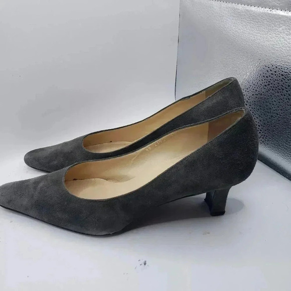 LAUREN RALPH LAUREN LANETTE SUEDE MOCHA PUMPS SIZE 10 B/MED WB2792 - Picture 3 of 6